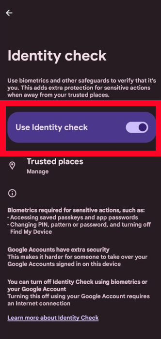Identity Check Use It
