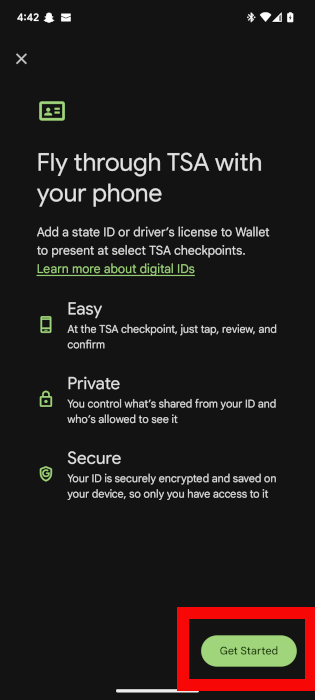 Passport Google Wallet Get Started