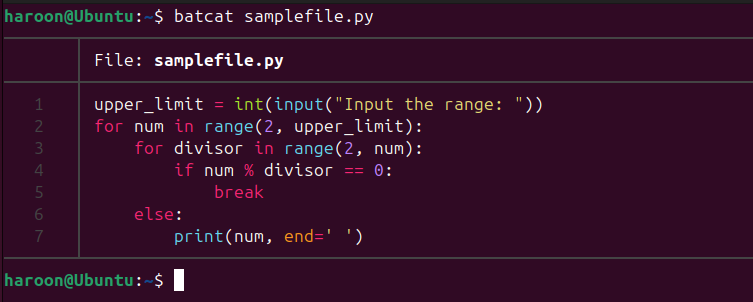 Viewing Python File Using Bat Command