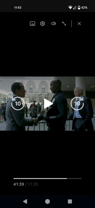 Screenshot taken of Amazon Prime show in browser.