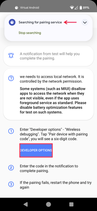 Apps Block Screenshots Virtual Developer Options