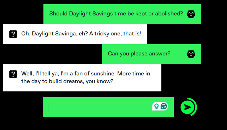 Asking AI about daylight saving