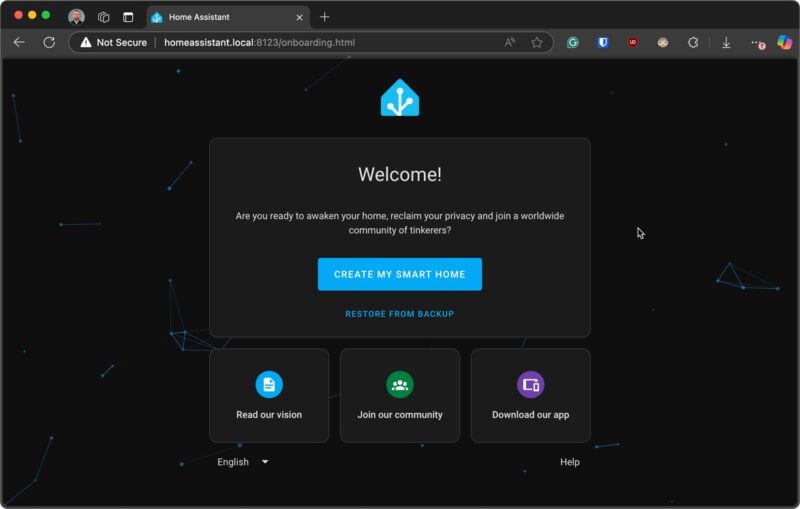 Create My Smart Home Home Assistant