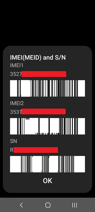 No eSIM ID (EID) support on Android device after dialing *#606#