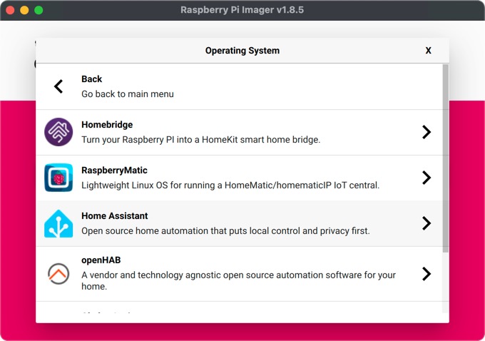 Home Assistant Rpi Imager