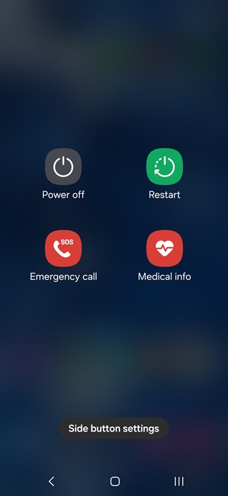 Powering off my Android phone.