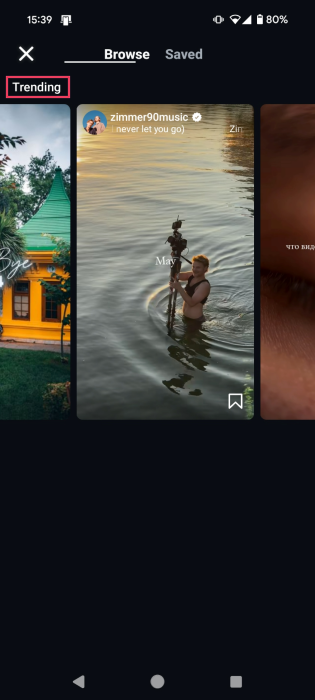 Instagram Reels Trending Template Options