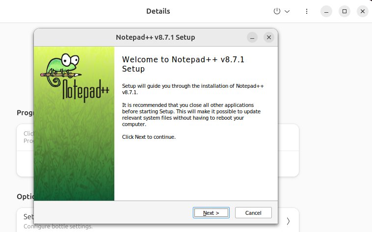 Notepad Setup In Bottles.