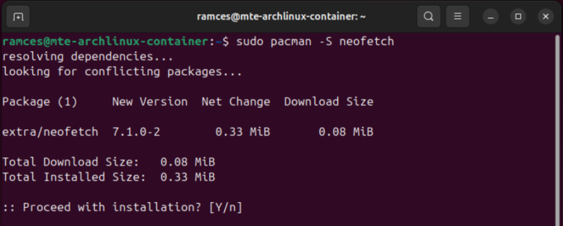 Run Any Program Linux Distrobox 09 Install Program Archlinux Container