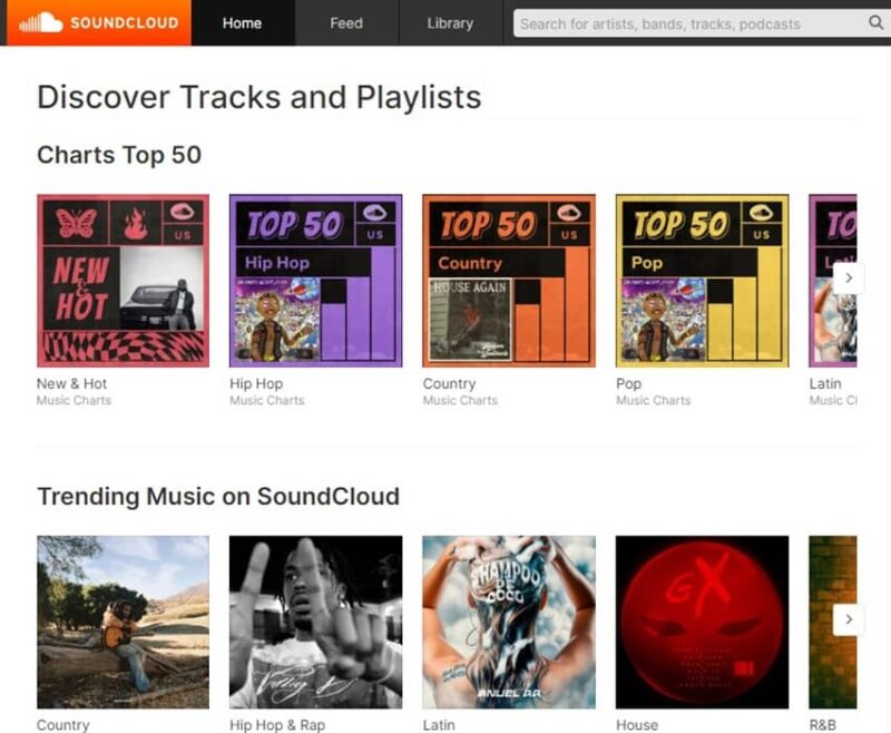 Discovering the latest trending tracks on SoundCloud.