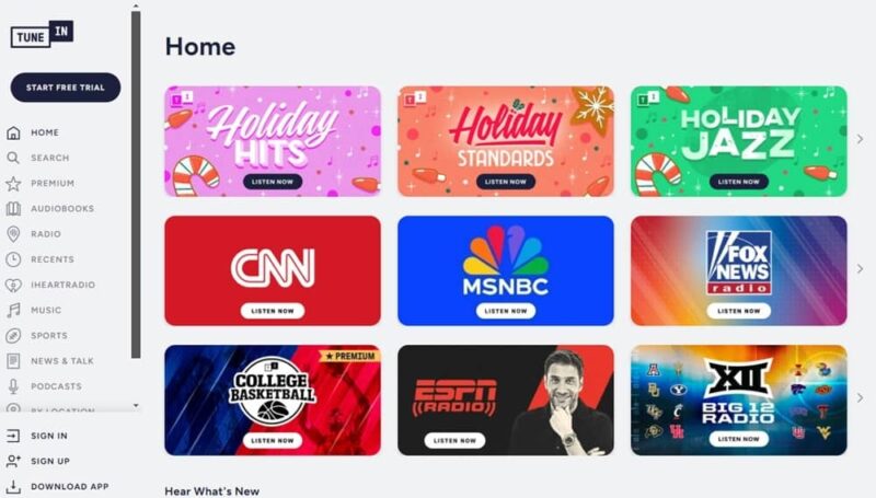 Stream Music Free Legally Tunein Radio