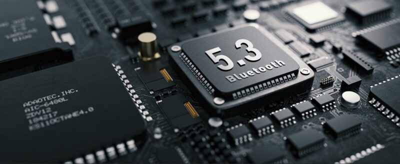 Bluetooth 5.3 chip inside earbuds.