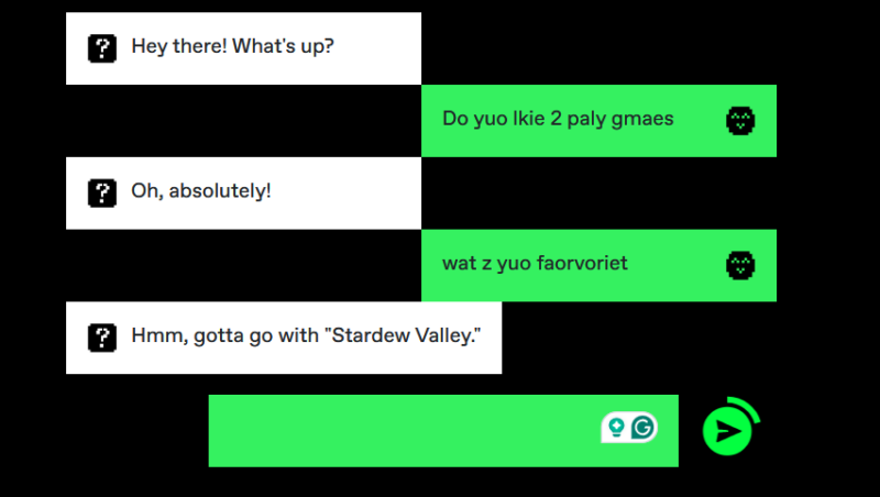Talking to AI in gibberish words