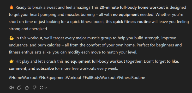 Video summary in ChatGPT