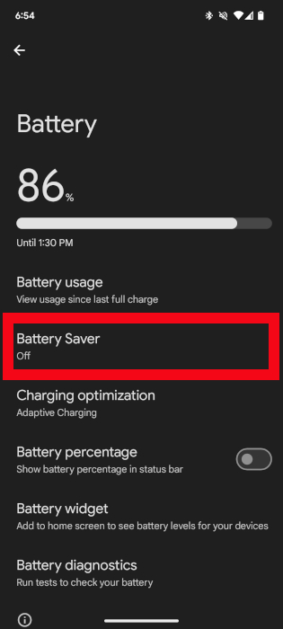 Android Battery Saver