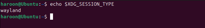 Checking whether Wayland is enabled or not on Ubuntu 22.04 LTS.