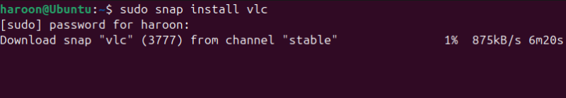Installing Vlc In Ubuntu Terminak With Snap