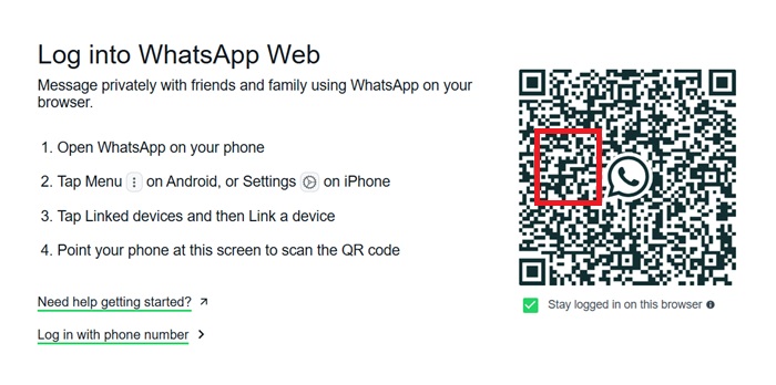 QRLjacking leading to a spoofed WhatsApp replica website.