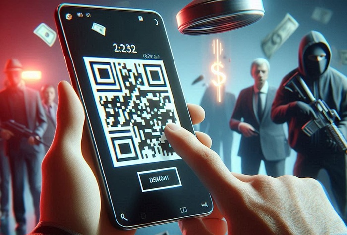 Scanning malicious QR codes can lead to security threats including from the dark web.
