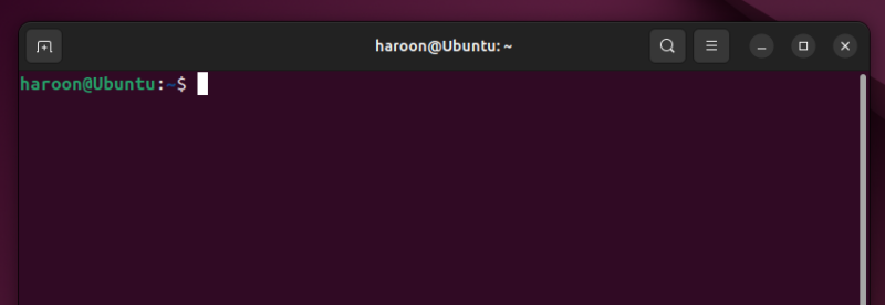 Displaying Terminal Window On Ubuntu.