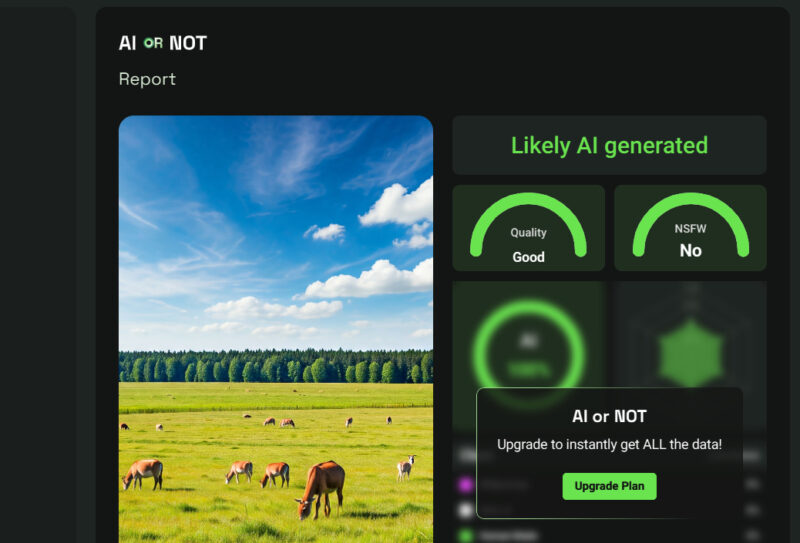 AI Or Not AI voice detection results