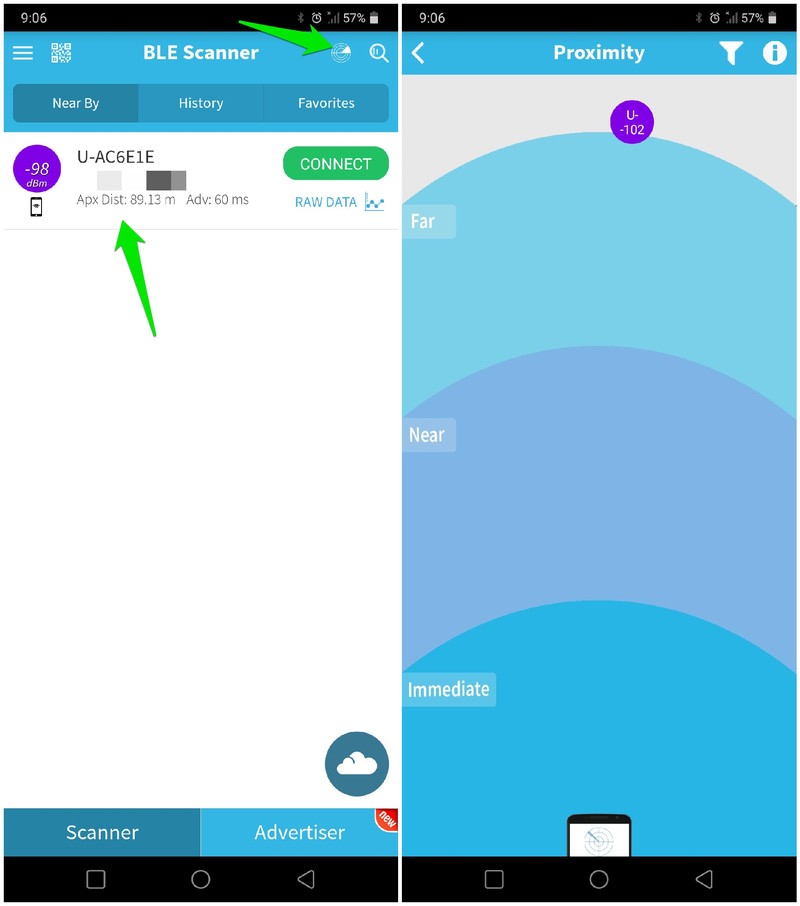 BLI Scanner tracking lost Bluetooth device