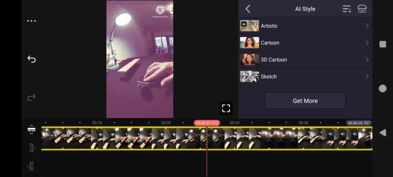 KineMaster app interface overview.