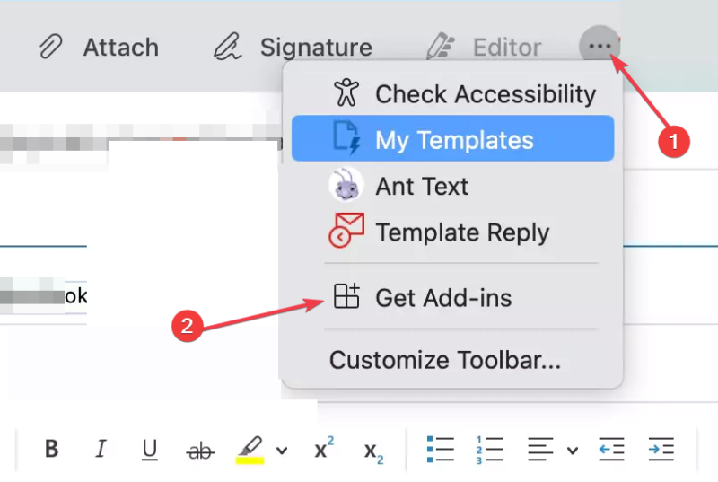 Click get add-in at the toolbar on Mac