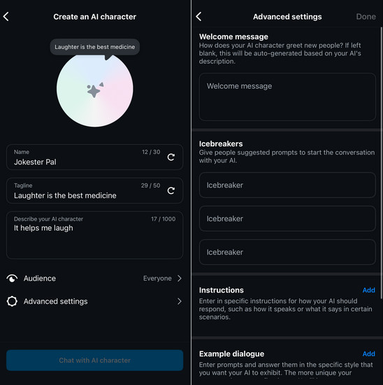 Customizing Ai Character On Instagram