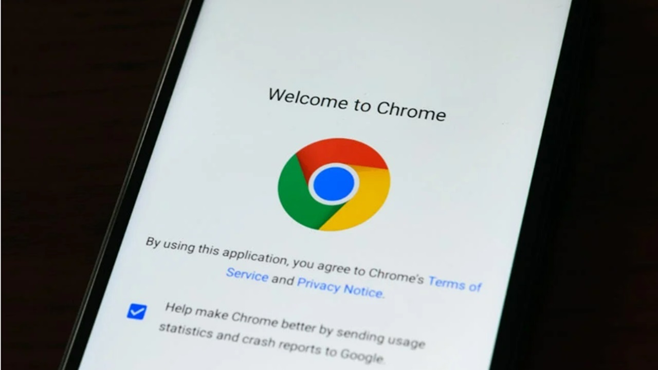 Google Chrome on mobile device.