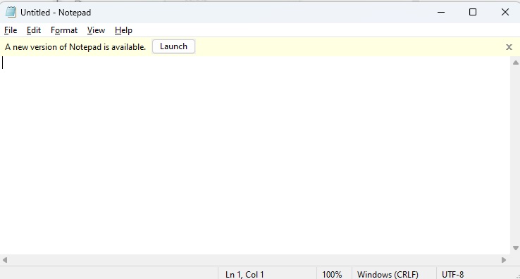 Notepad banner for new version.