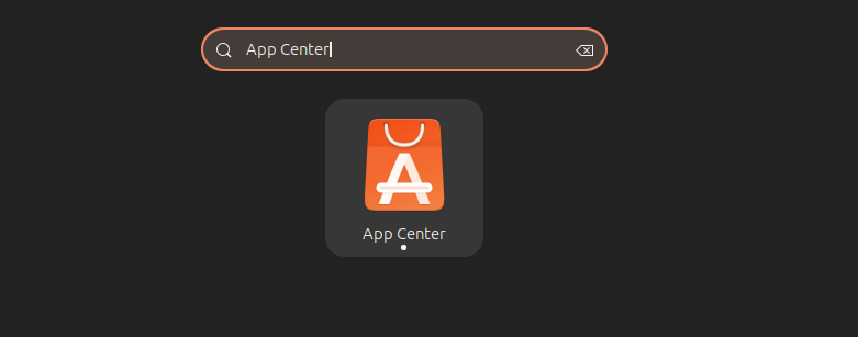 Opening App Center On Ubuntu