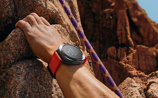 Person Wearing Galaxy Watch Ultra On Hike