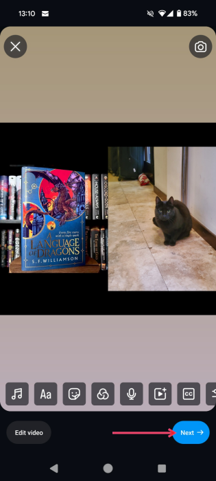 Added photos view to new Reel Remix in Instagram app.