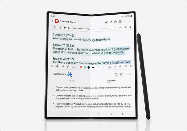 Samsung Galaxy Z Fold 6 Notes