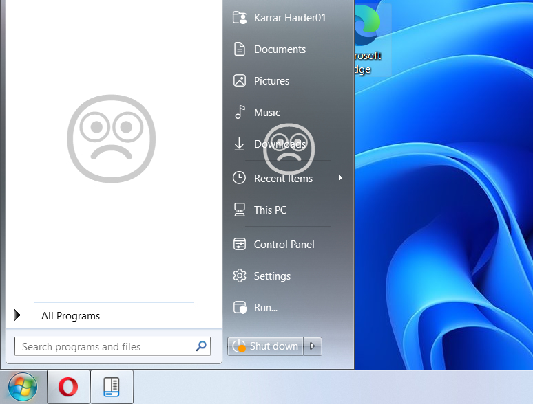 Startallback Start Menu edited