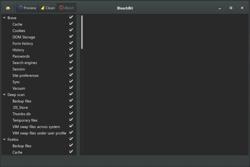 BleachBit program on Windows 11 PC