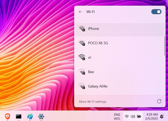 Allow a deleted SSID in the list of Wi-Fi networks on system tray.