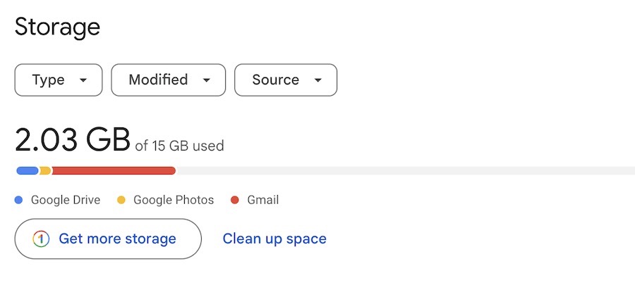 Google Drive Storage in App