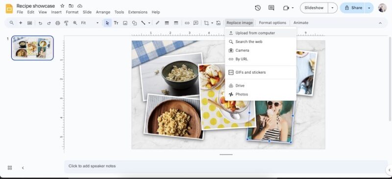 Choose upload method.