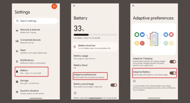 Pixel Adaptive Battery