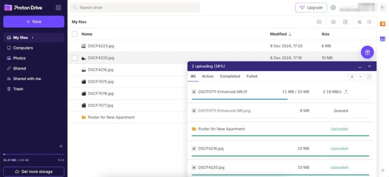 File management for Proton Drive