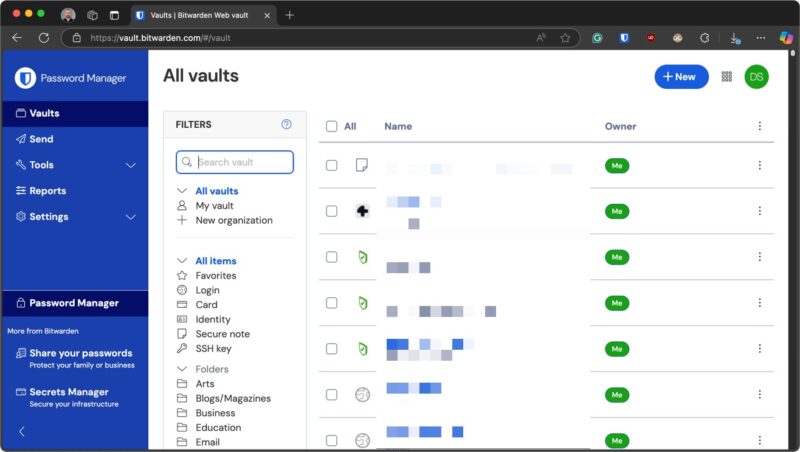Bitwarden Screenshot