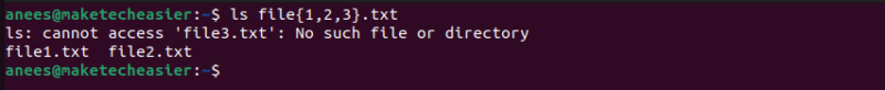 linux command wildcards Braces to specify multiple patterns