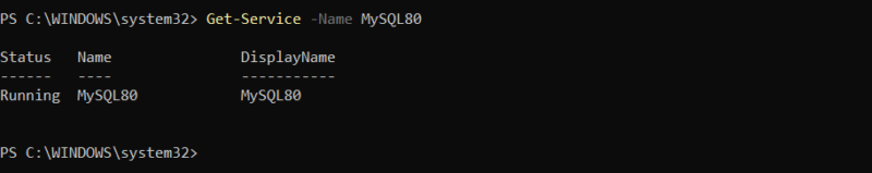 Check Service Status Get Service