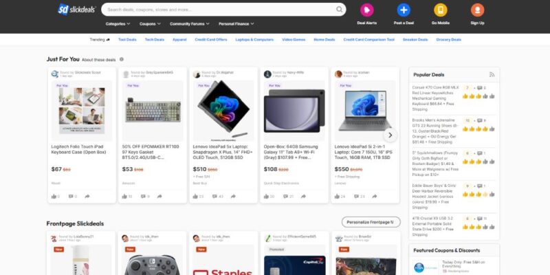 Deal Websites Slickdeals