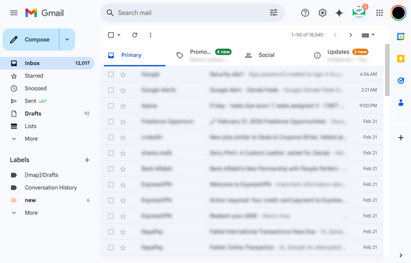 Email inbox Pre Cleaning