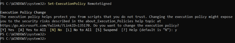 Enable Script Execution