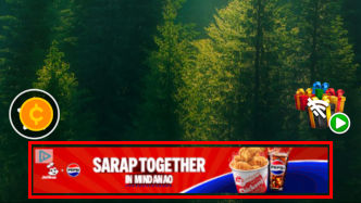 A screenshot showing a mobile ad running on Android.