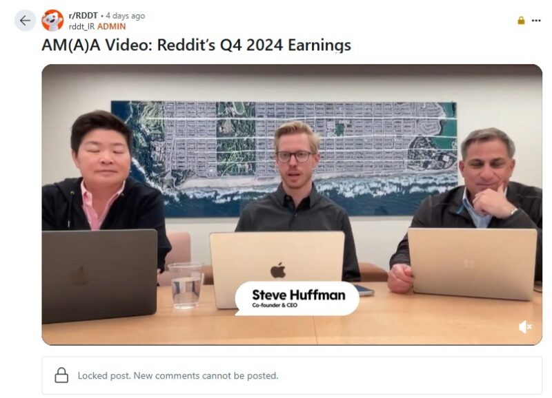 Steve Huffman on Reddit's AskMeAnything